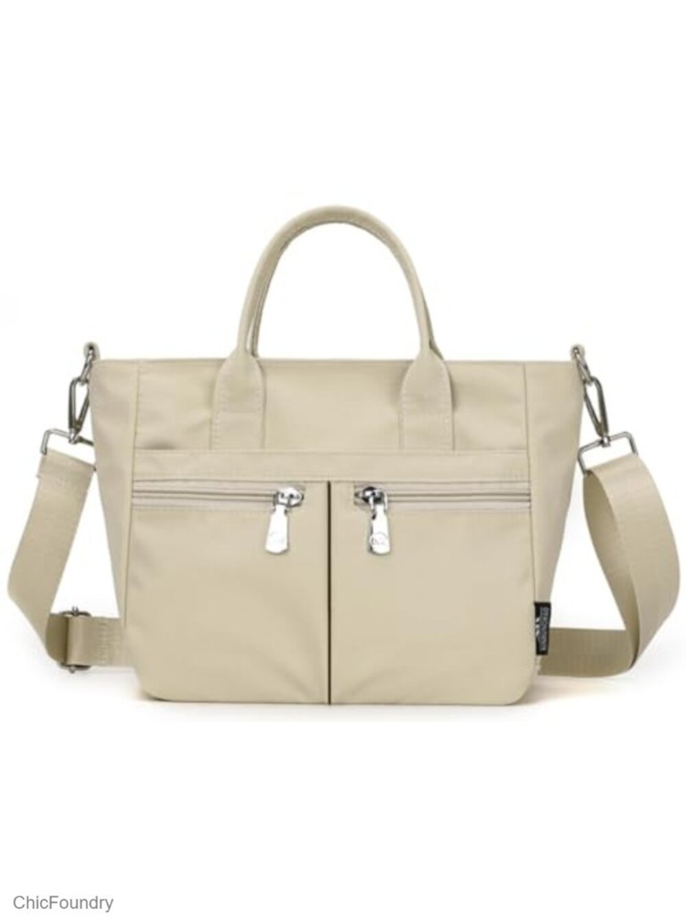 Small Nylon Tote Bag Crossbody Purse with Pockets for Women
